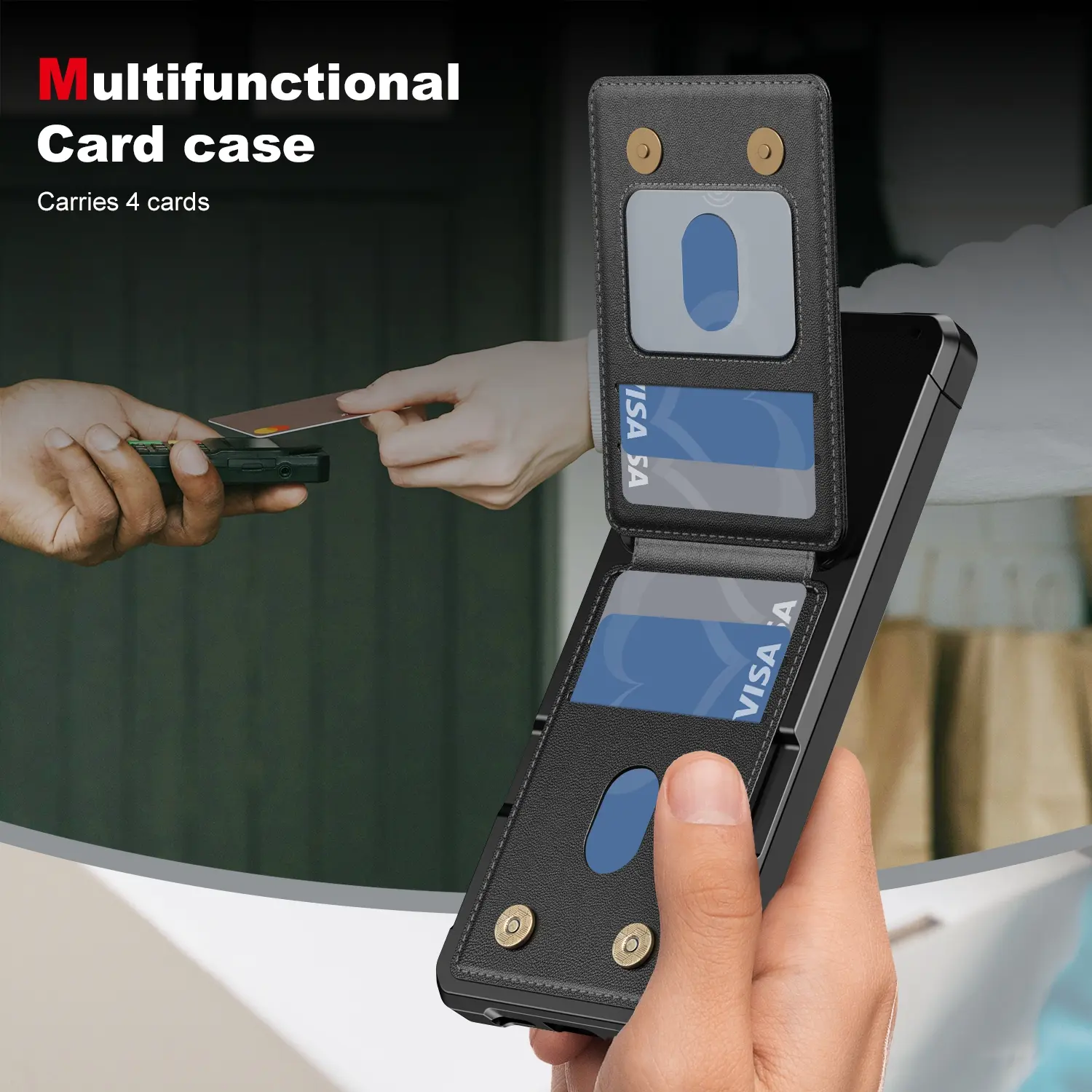 Clean Multi-slot Case Samsung Galaxy A17 Svart