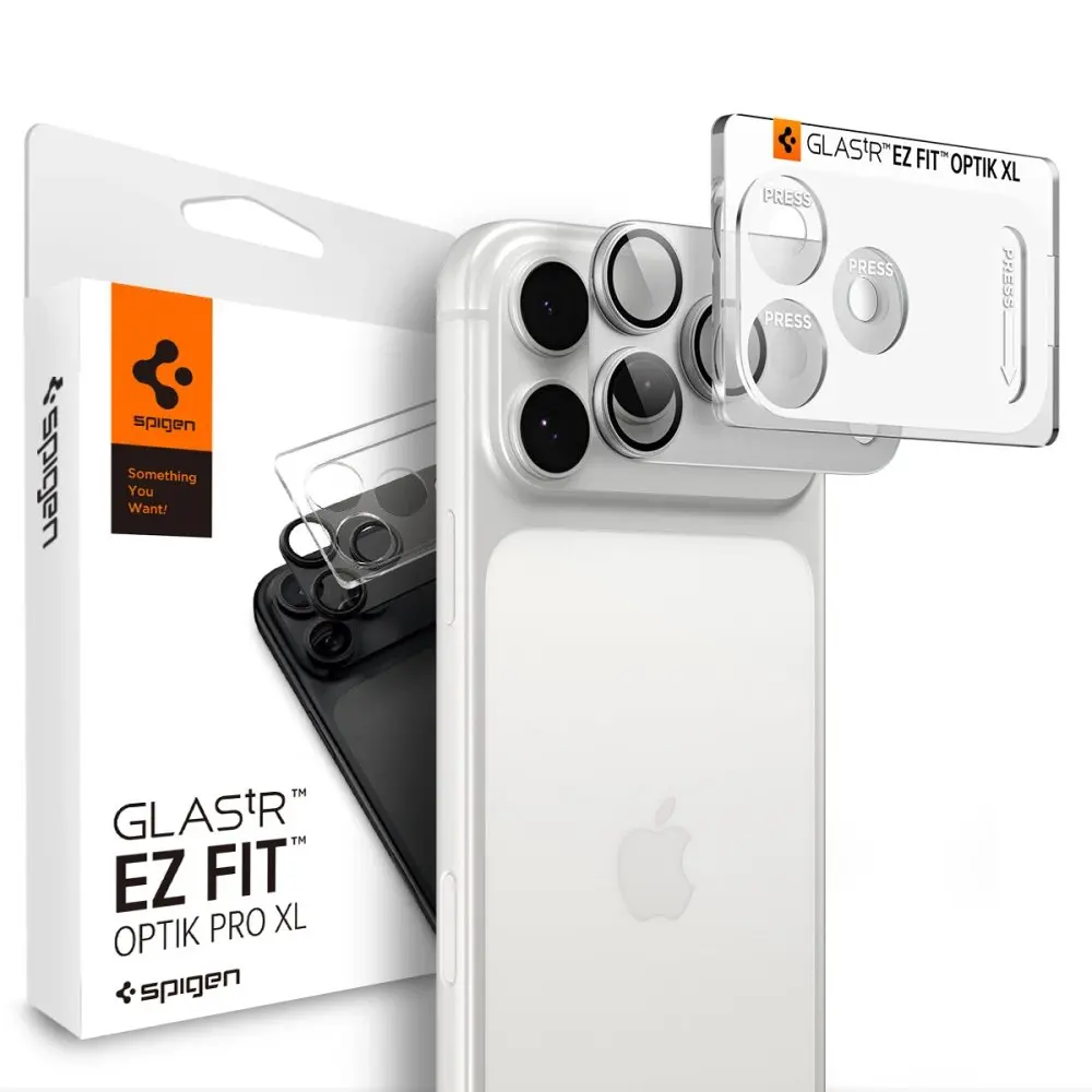 iPhone 18 Pro Max EZ Fit Kamerabeskyttelse - Optic Pro XL, Sølv