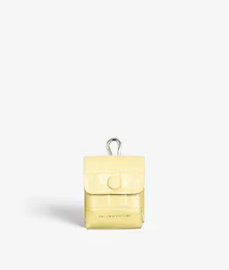 Attachable AirPods Leather Case Croco Pastell Yellow