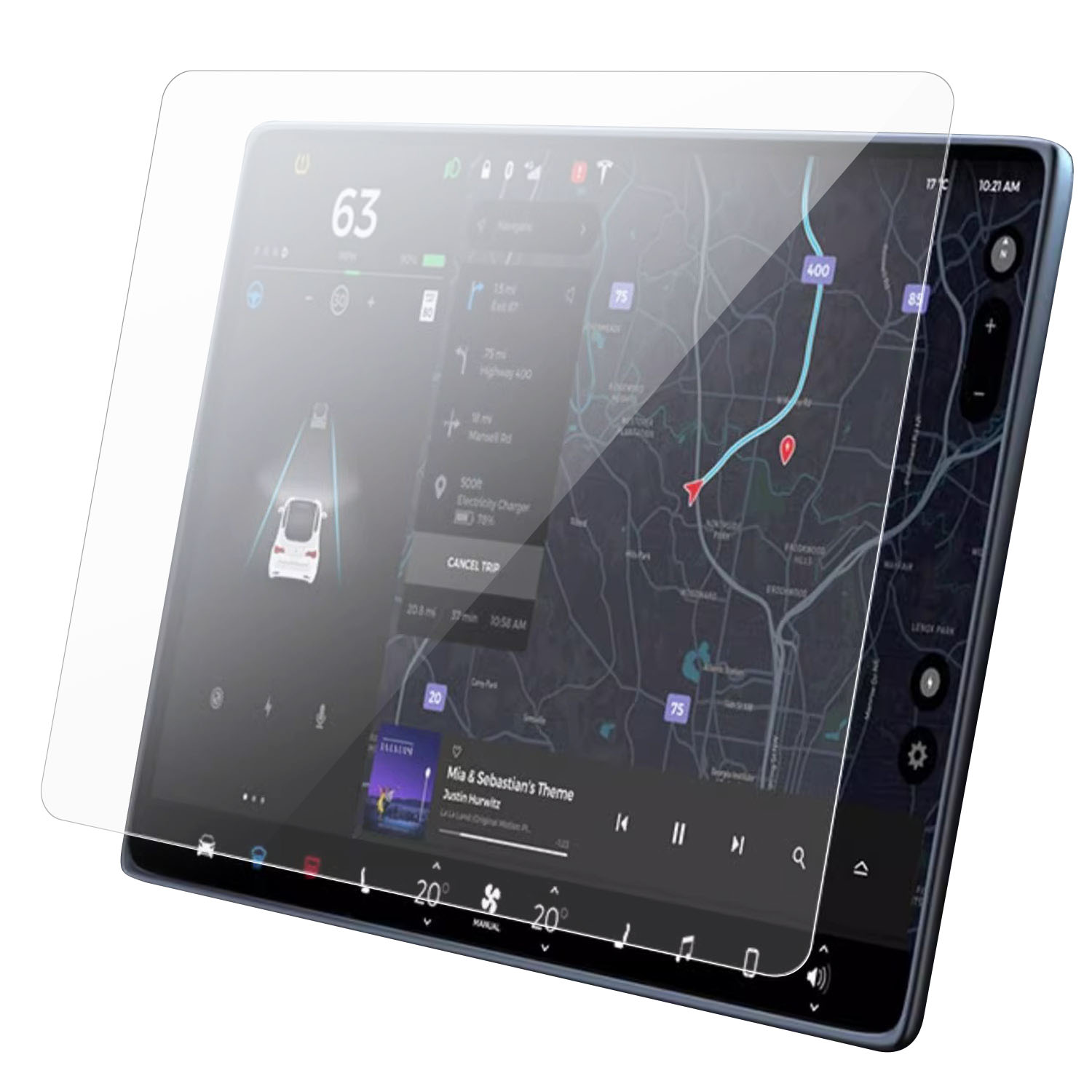 Hærdet Glas Skærmbeskytter Tesla Model Y/3 Refreshed Edition 15.4"