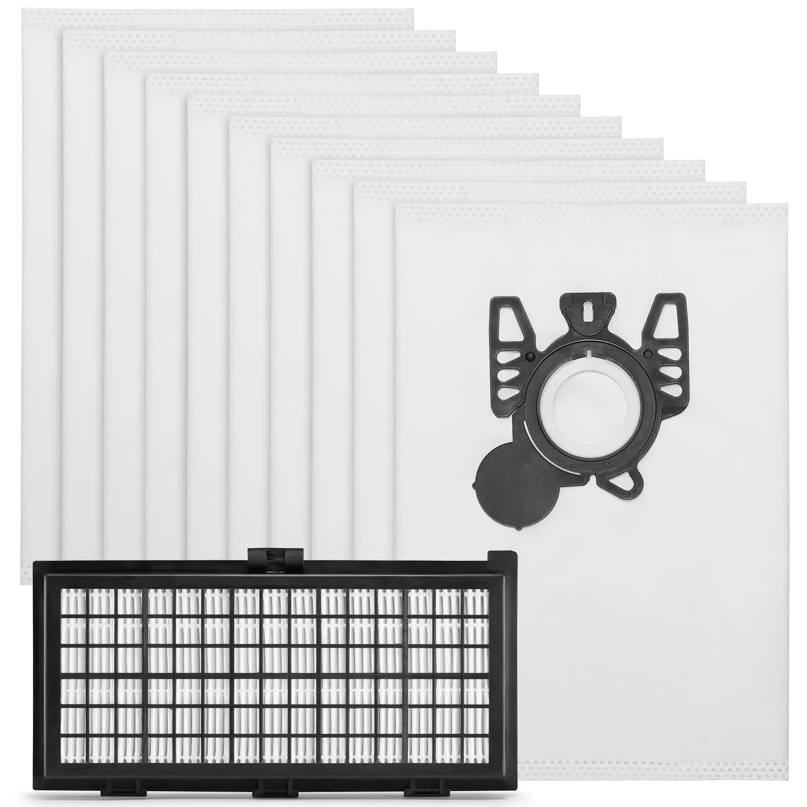 Städpaket: Dammsugarpåsar 10st + HEPA-filter - passar till  Miele S2