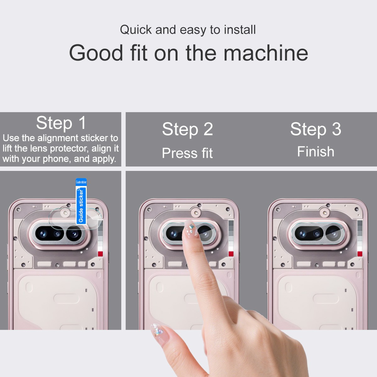 Härdat Glas 0.2mm Linsskydd Nothing Phone 4a Genomskinlig