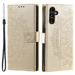 Nahkakotelo Mandala Samsung Galaxy S26 Kulta