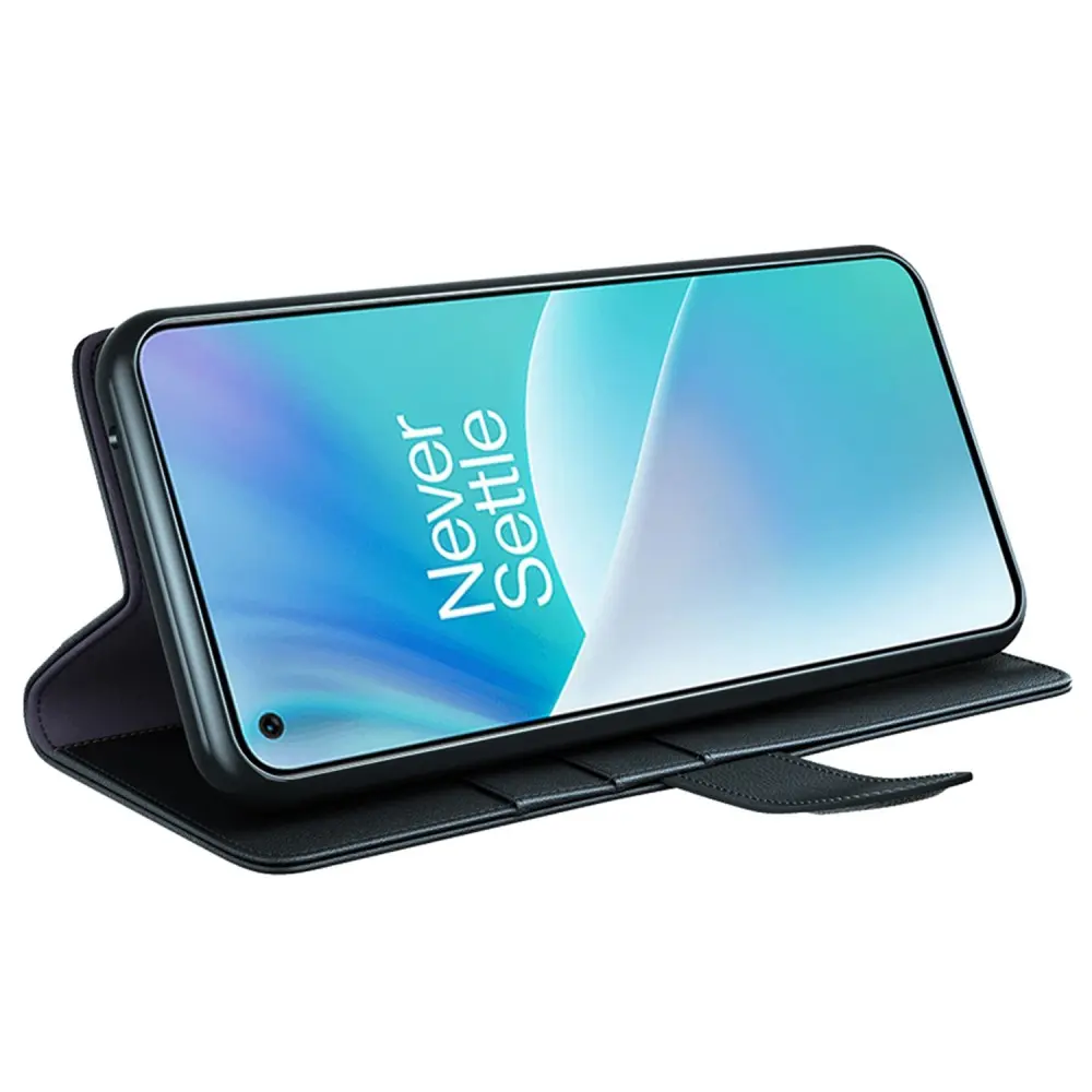 Äkta Läderfodral  OnePlus Nord 2T 5G Svart