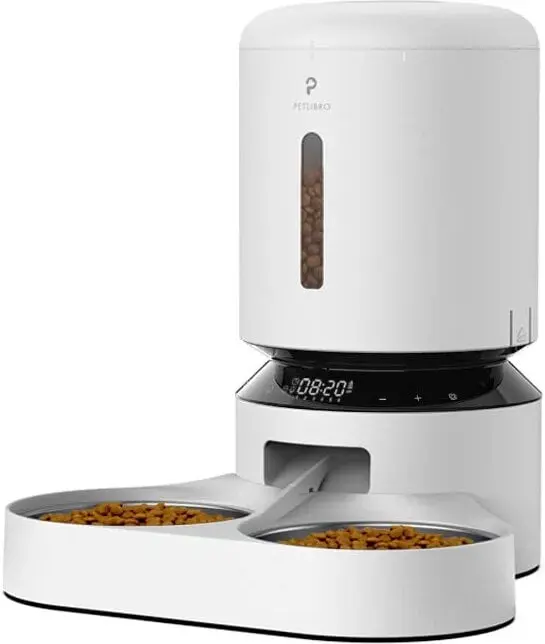 Granary Dual Automatisk fôrautomat for kjæledyr 5L, Hvit