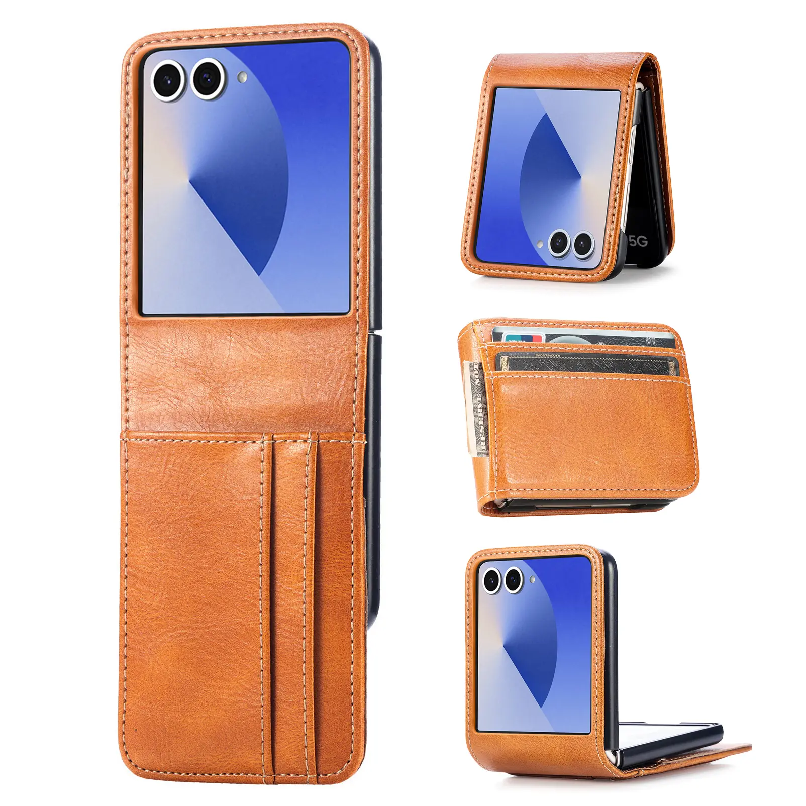 Mobiltaske Samsung Galaxy Z Flip 7 Cognac