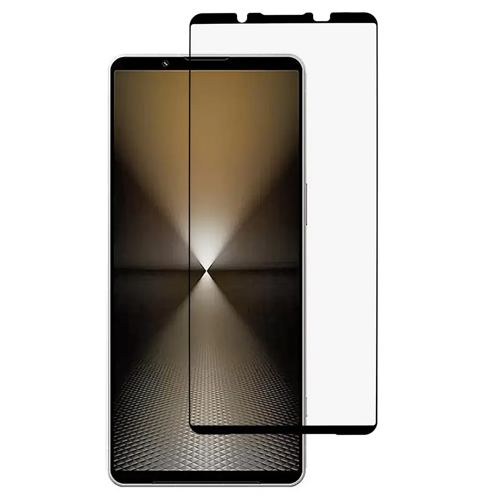 Full-fit Hærdet Glas Skærmbeskytter Sony Xperia 1 VII sort
