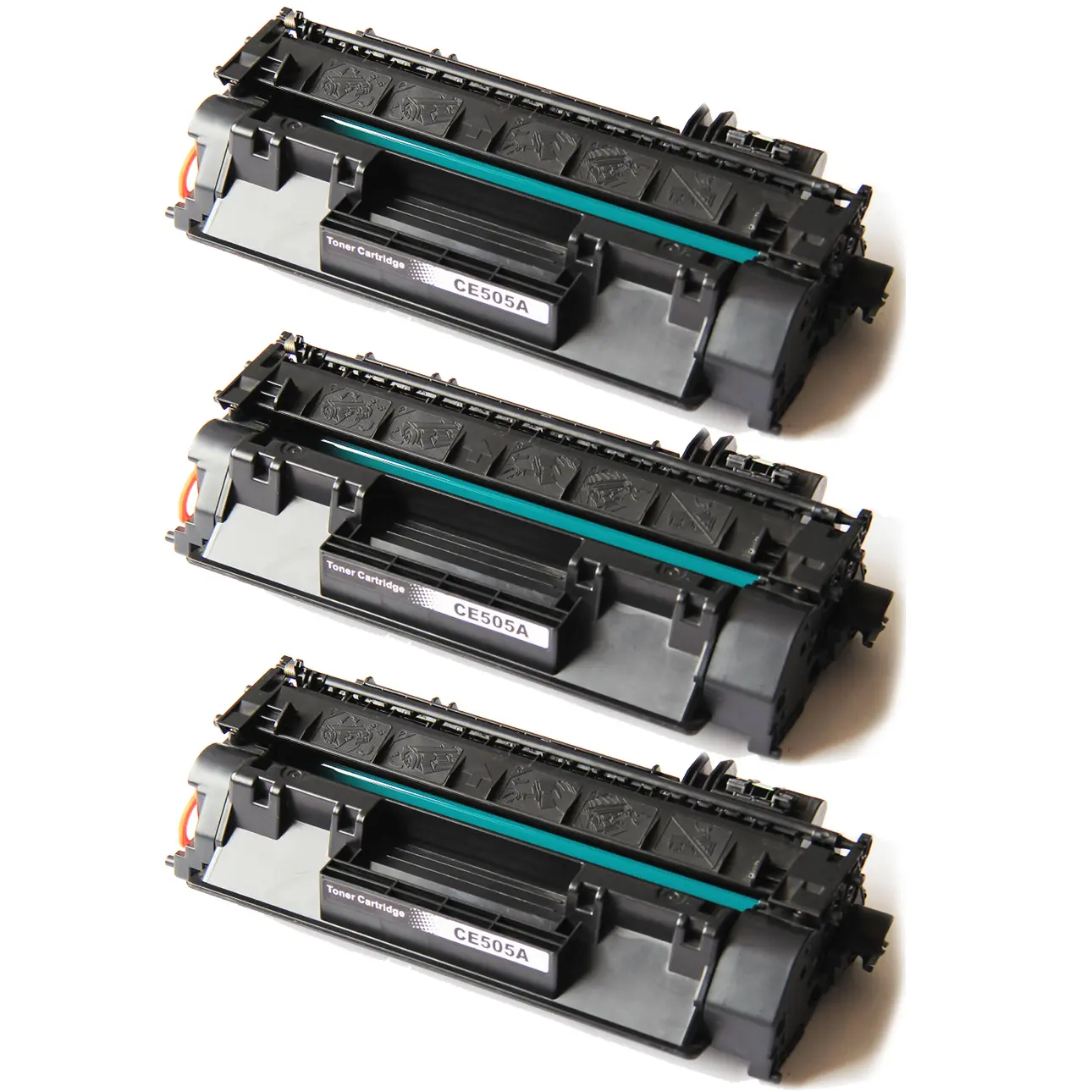 3-pack Kompatibel toner - ersätter HP 05A / CE505A - Svart, 2300 sidor