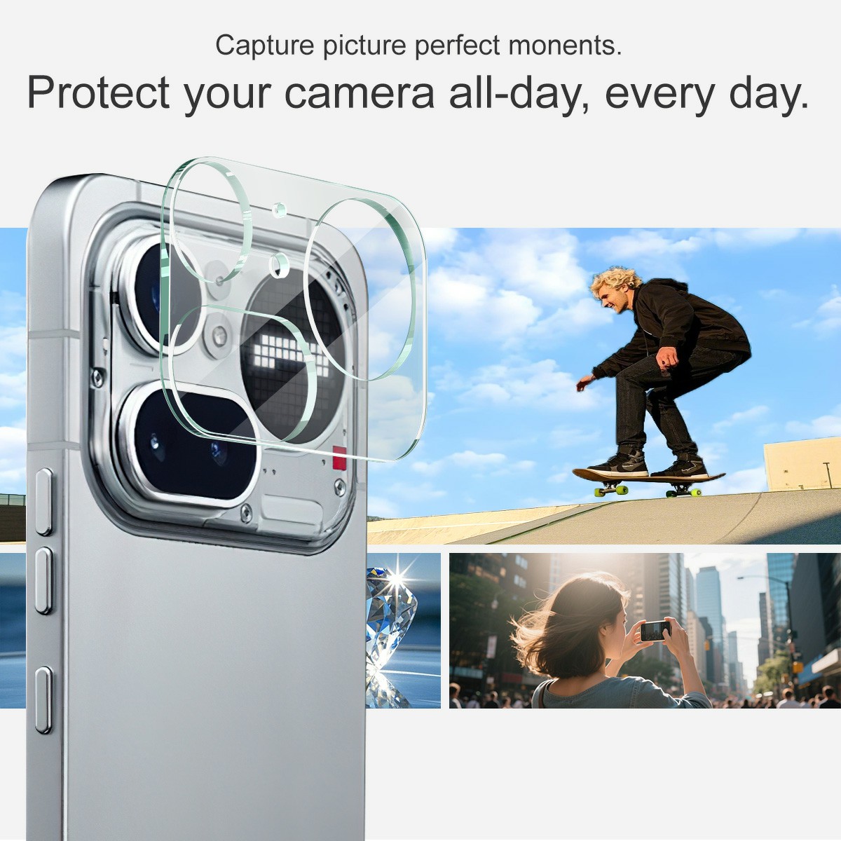 Härdat Glas 0.2mm Linsskydd Nothing Phone 4a Pro Genomskinlig