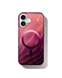 iPhone 17 Glitrende glitterdeksel MagSafe, Cherry Lacquer
