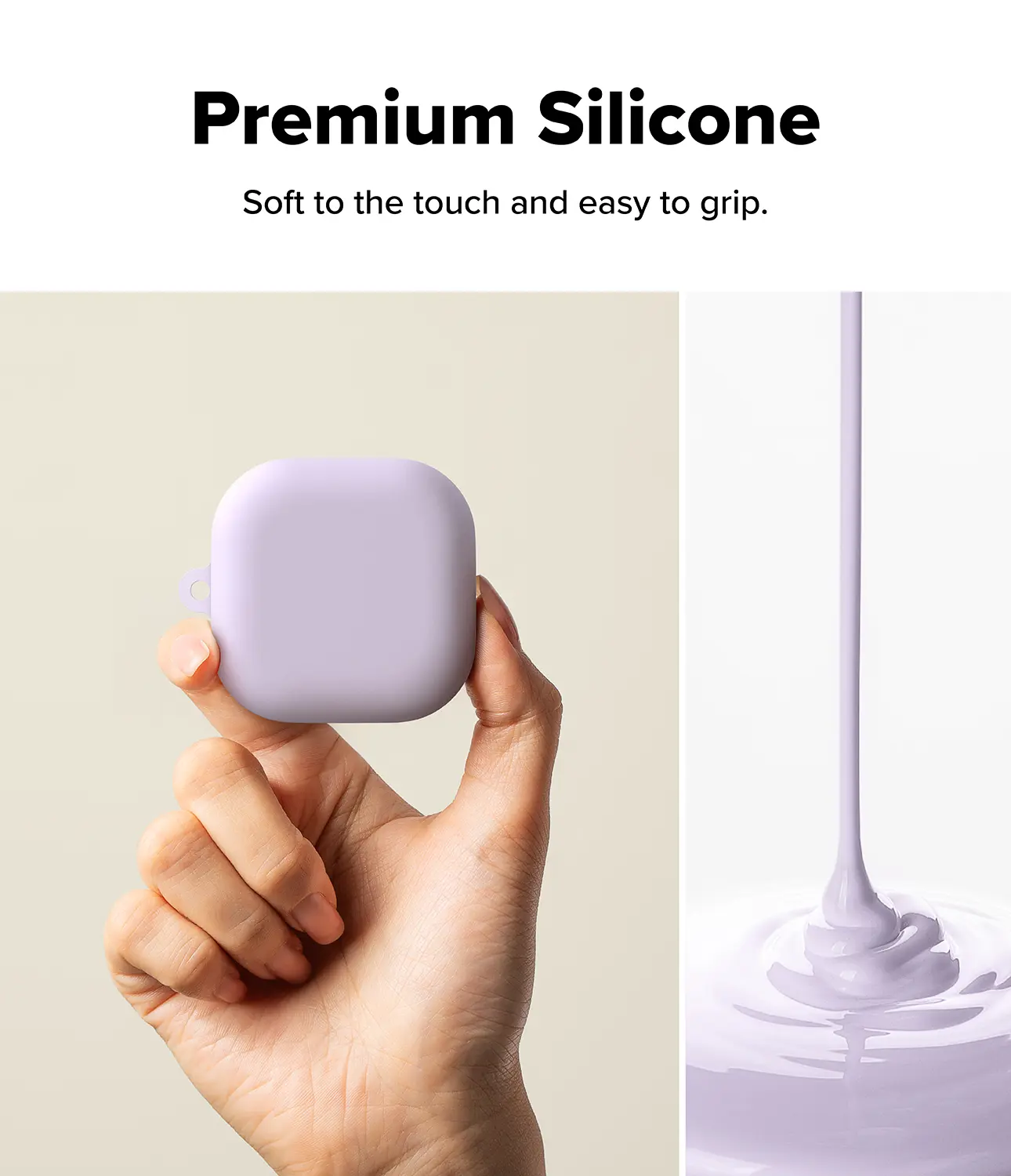 Silicone Skal Samsung Galaxy Buds 4 Pro Light Purple