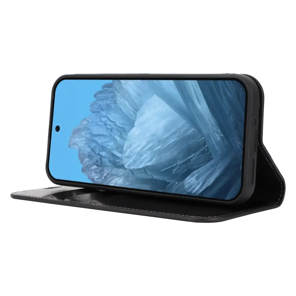 Mobilfodral Äkta Läder Google Pixel 11 Pro XL Svart