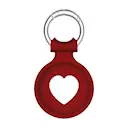 Silikonecover Apple AirTag Hjerte rød