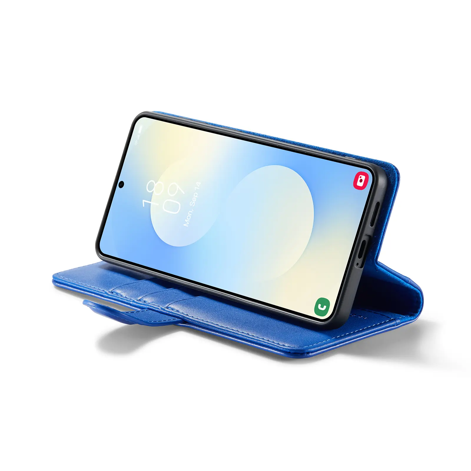 Äkta Läderfodral Samsung Galaxy S26 Plus Blå