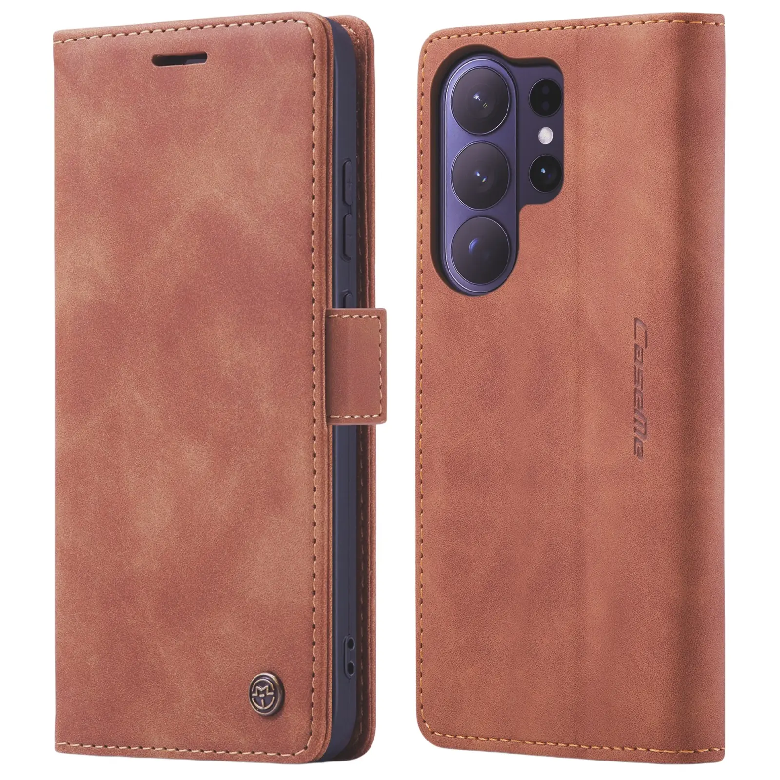 Slim Plånboksfodral Samsung Galaxy S25 Ultra Brun