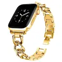 Apple Watch Series 8 41mm Lyxigt kedjearmband i metall, Guld