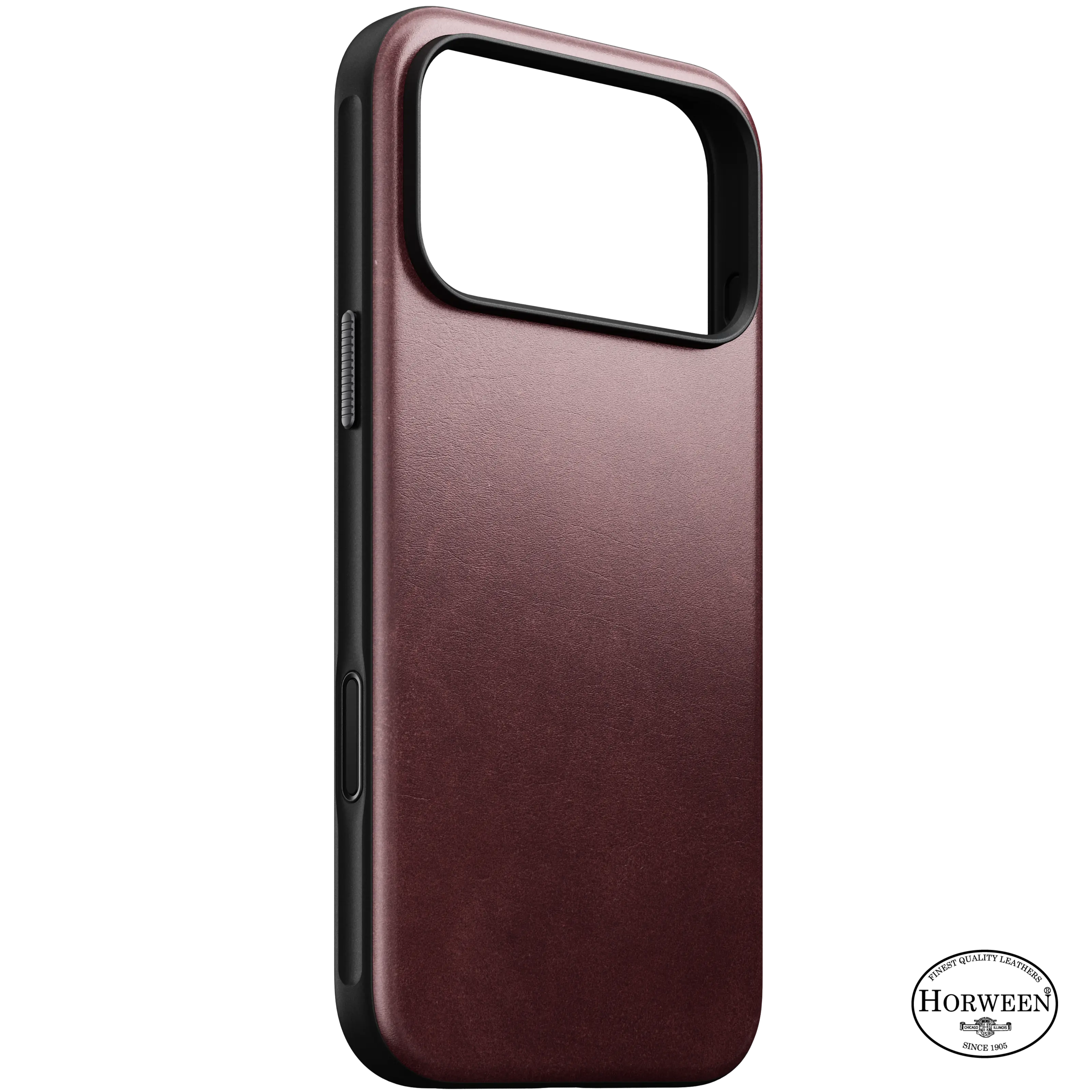 iPhone 18 Pro Max Modern Case Horween Leather MagSafe Burgundy
