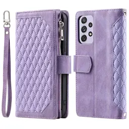 Lommebokveske Samsung Galaxy A52 5G Quilted Lilla