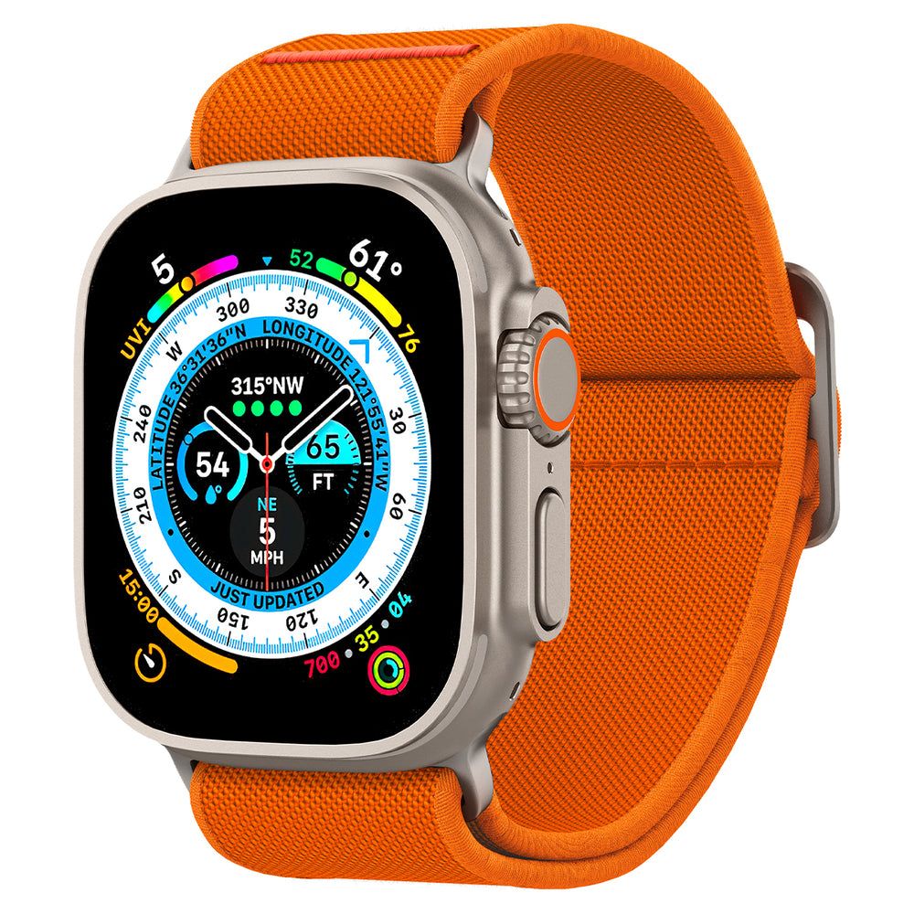 Spigen Fit Lite Ultra Apple Watch SE 44mm Orange - Klokkereim - Stilig og komfortabelt tilbehør til din smartklokke