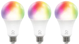 Smarte LED-pærer E27 RGB 9W (3-pack)