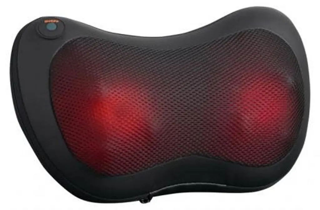 Multifunktionel massagepude med varme, Sort