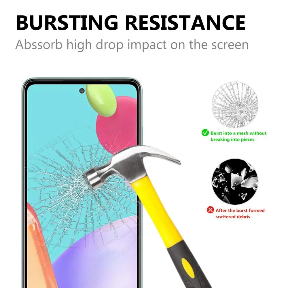 Heltäckande Härdat Glas Skärmskydd Samsung Galaxy A52/A52s