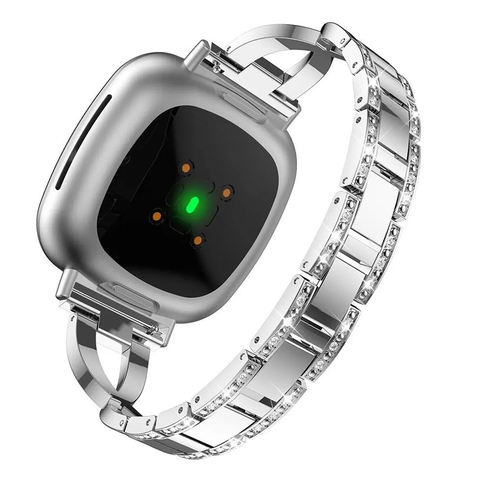 Crystal Bracelet Fitbit Versa 3/Sense Silver
