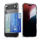 Hybriddeksel Kortholder iPhone Air Gjennomsiktig