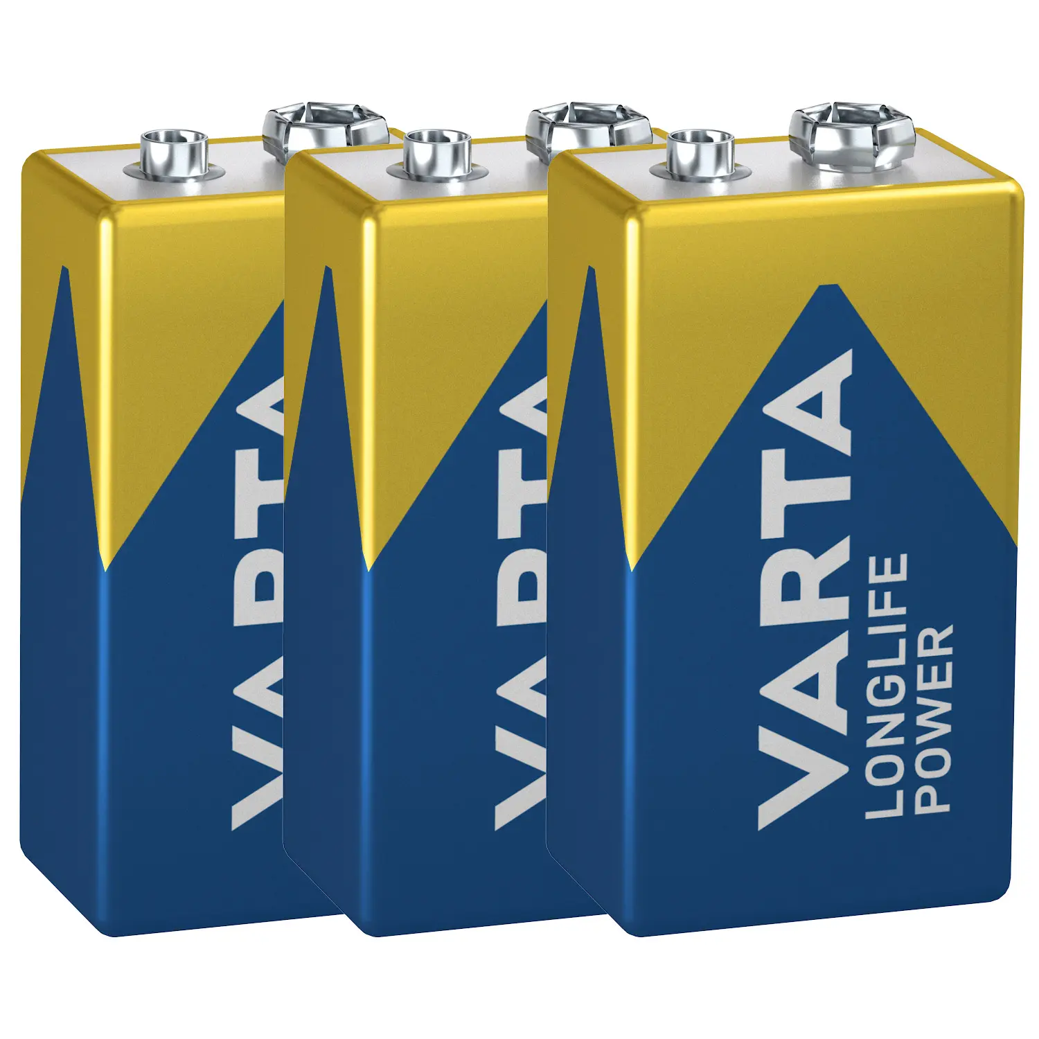3-pack med Brannvarslingsbatteri 9V