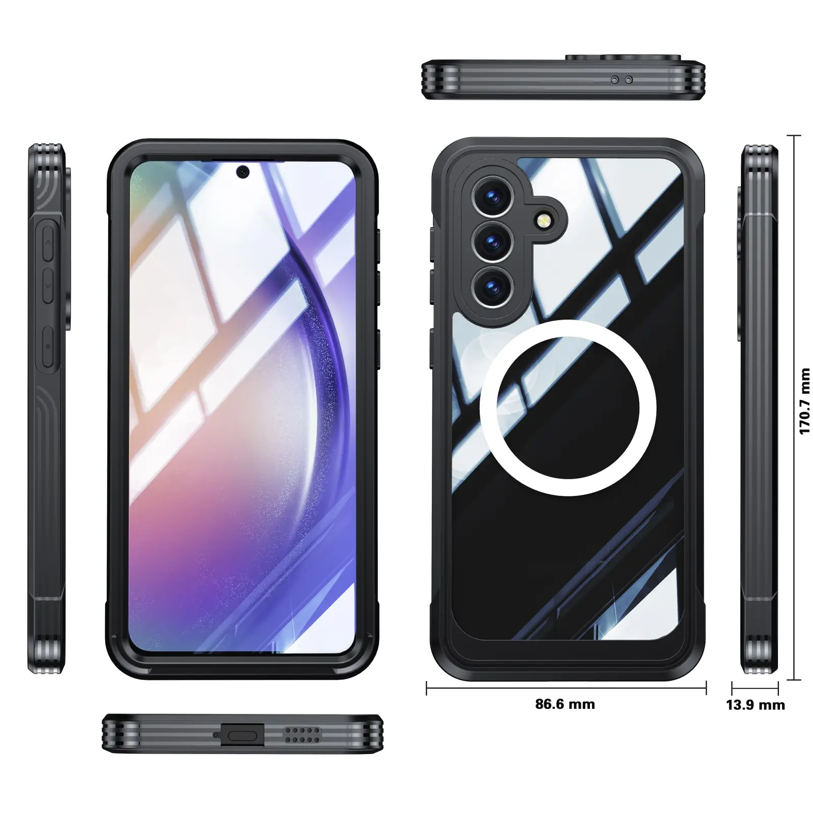 Premium Full Protection Case Samsung Galaxy A57 Svart