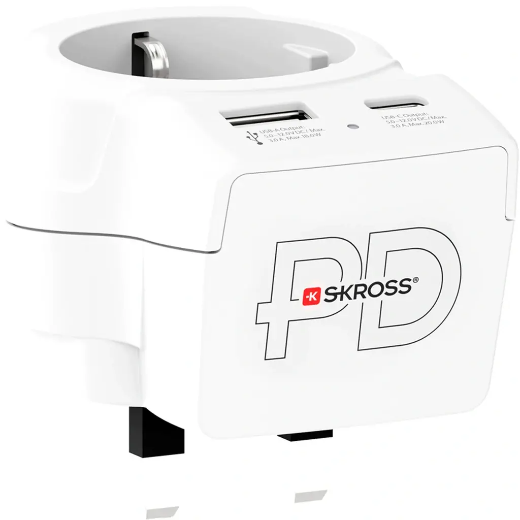 Europe to UK USB AC PD 20W