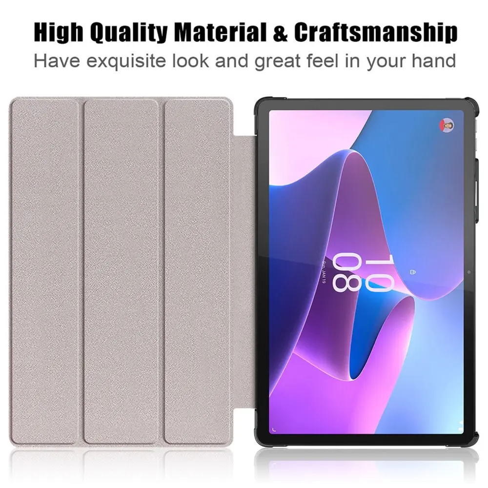 Lenovo Tab P11 Pro (2nd Gen) Fodral Tri-fold med Pencil-hållare Svart