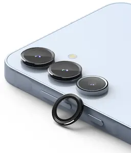 Camera Lens Frame Glass Samsung Galaxy A55 Sort