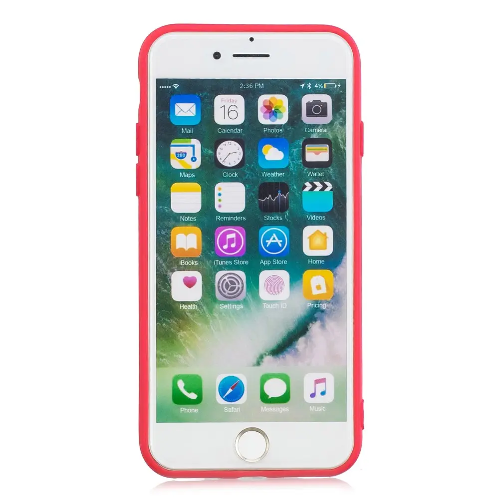 TPU Skal iPhone 8 Röd