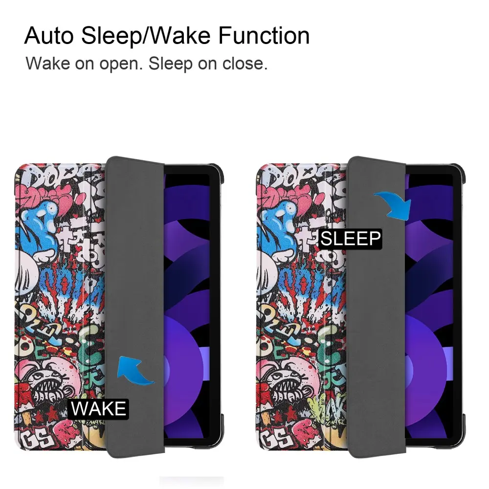 Fodral Tri-fold Apple iPad Air 11 7th Gen (2025) Graffiti