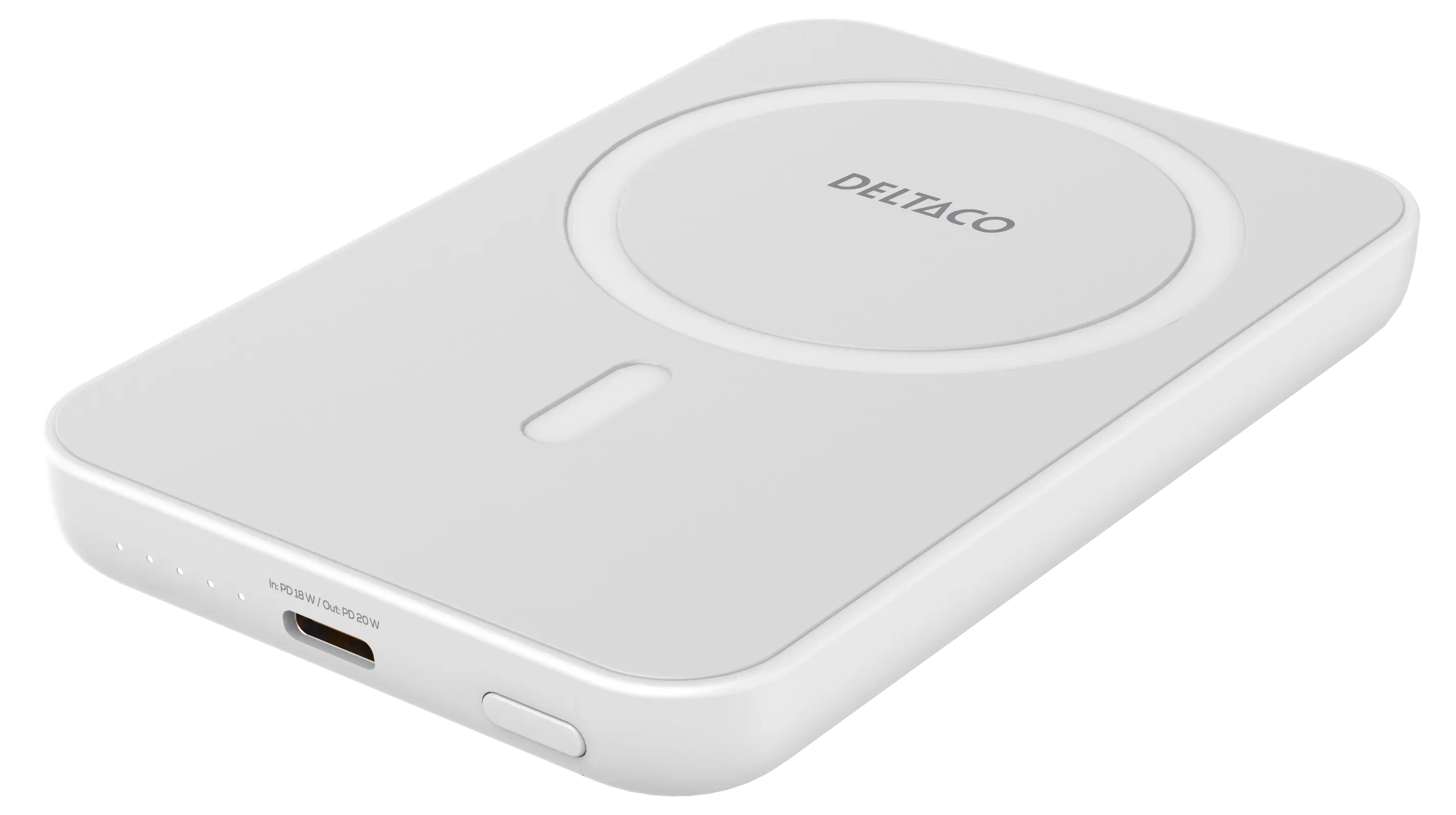Magneettinen langaton varavirtalähde PD 20W 5000 mAh Valkoinen