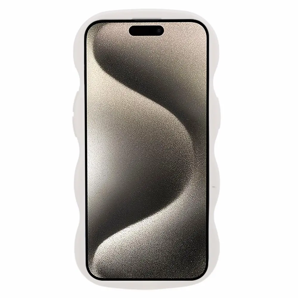 Wavy Edge TPU Skal iPhone 13 Vit