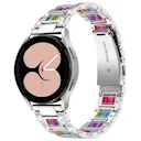 Samsung Galaxy Watch 4 40mm Metallinen ranneke koristekivillä, Rainbow