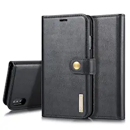 iPhone X/XS Pungetui med aftageligt cover, Black