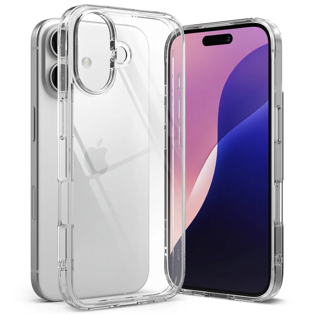Fusion Case iPhone 16 Genomskinlig