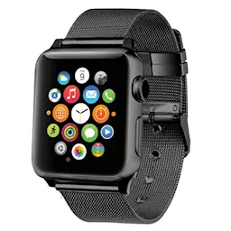 Apple Watch Series 8 45mm Armband i mesh, Svart