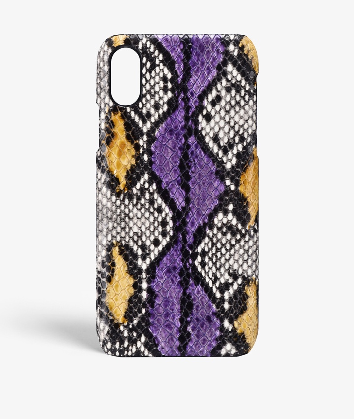The Case Factory Deksel iPhone X/XS Snake Lila/Ocra