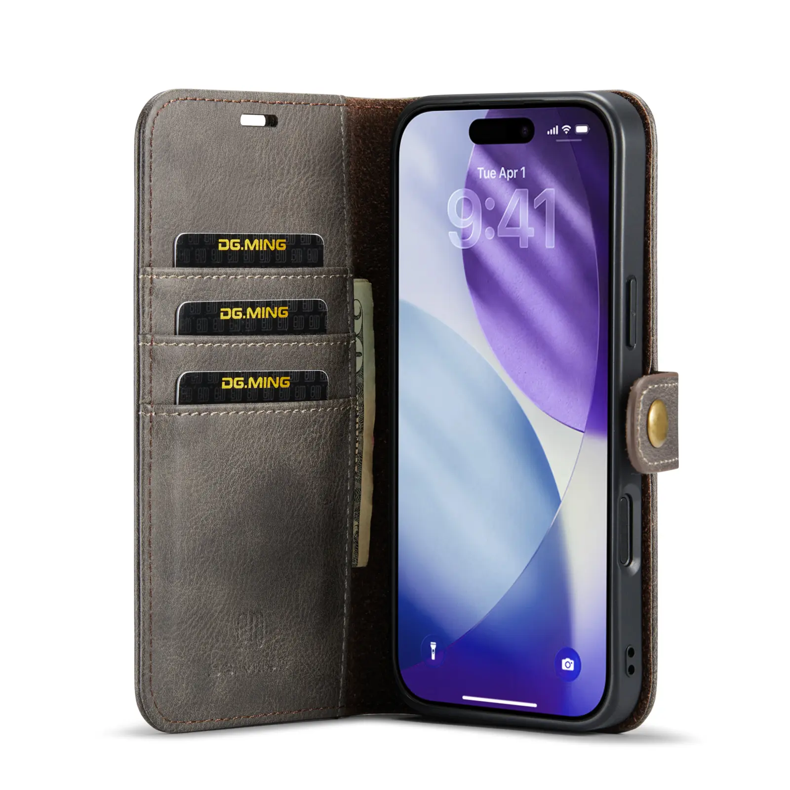 Magnet Wallet iPhone 18 Pro Brown