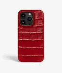iPhone 14 Pro Max Cover Croco Rød