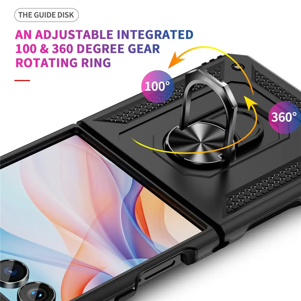 Hybridskal Tech Ring Samsung Galaxy Z Flip 8 svart