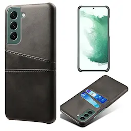 Samsung Galaxy S24 Stilig deksel med 2 kortlommer, Svart