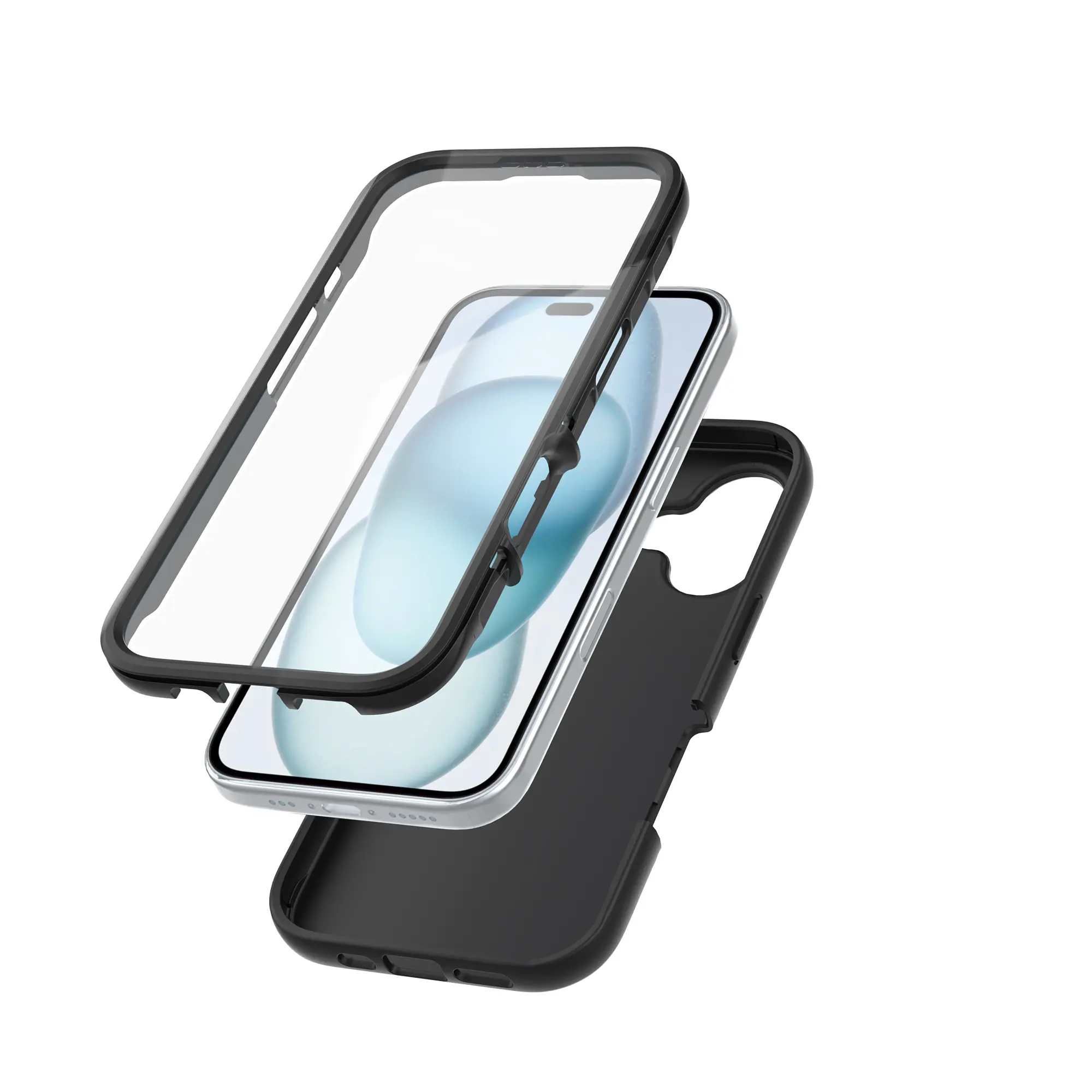 Full Protection Case iPhone 16 Svart