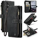 Zipper Wallet Samsung Galaxy S25 Plus Svart