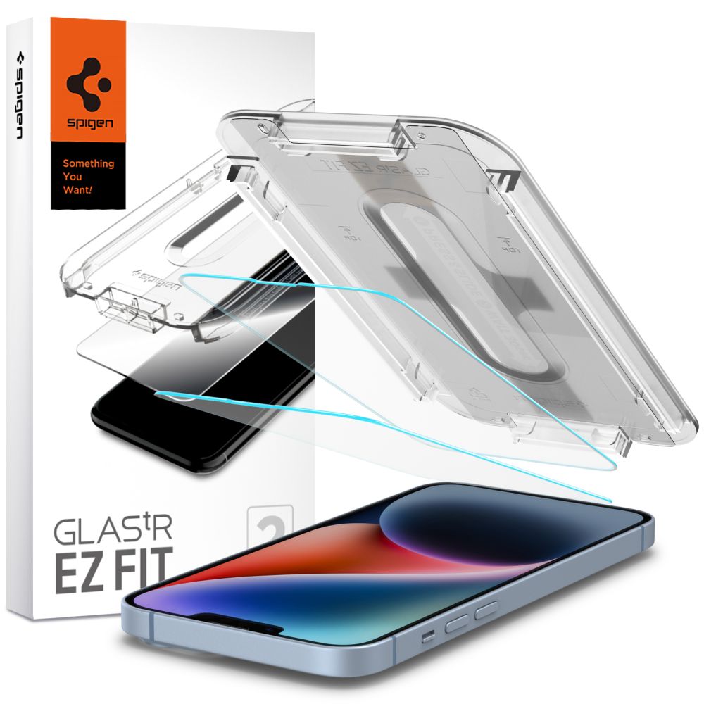 Spigen iPhone 13 Pro Screen Protector GLAS.tR EZ Fit (2-pack)