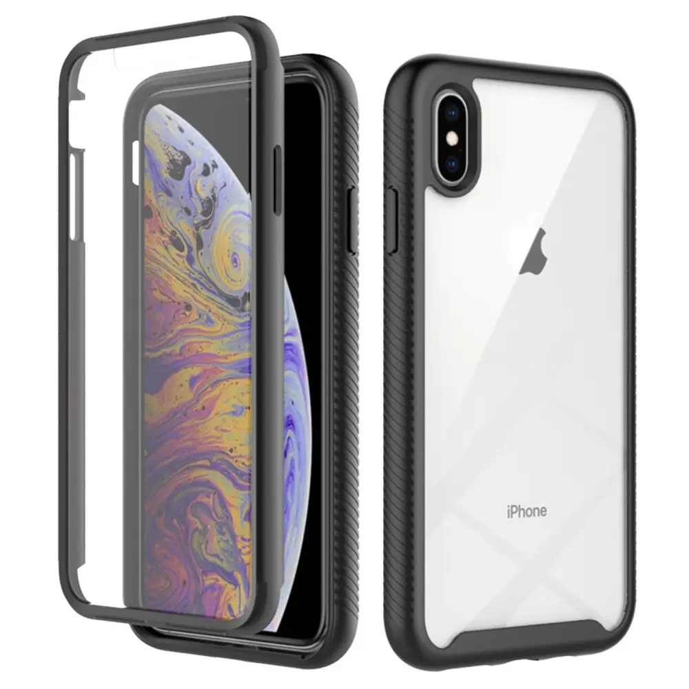 iPhone Xs Max Mobilcover Full Protection, Sort